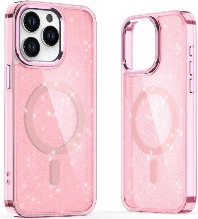 Image du produit Hurtel Étui à paillettes MagSafe pour iPhone 16 Pro Max - rose à paillettes (Apple iPhone 16 Pro Max)