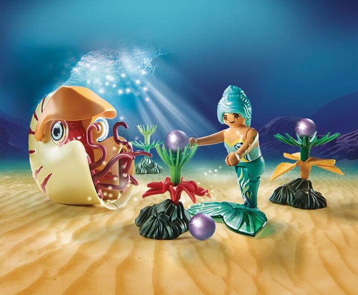 Immagine prodotto Playmobil Sirena con gondola a lumaca (70098, Magia Playmobil)