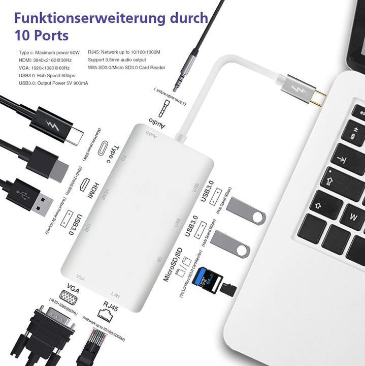 Produktbild Helos Premium (USB-C, 19 Ports)