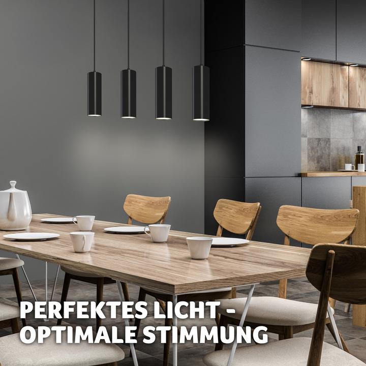 Image du produit tectake Plafonnier Lumea, 4 lampes, câbles réglables en longueur (GU10)