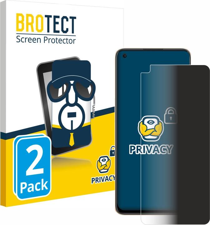 Productafbeelding BROTECT Sichtschutzfolie Anti-Spy Privacy Folie Blaulicht-Schutz (2 Stuk, Reno 8)