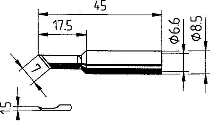 Produktbild Lötspitze 832 AD, PLCC 1.5 (Lötspitze)