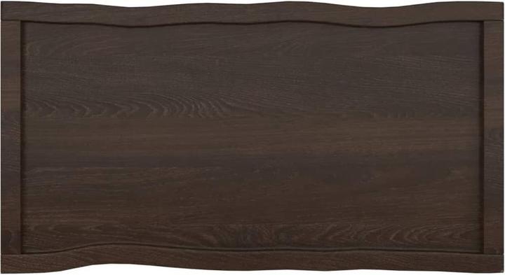 Immagine prodotto VidaXL Tischplatte 100x50x6 cm Massivholz Eiche Behandelt (100 x 50 x 6 cm)