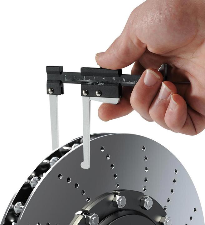Actual product image HEYCO 2 in 1 brake disc caliper and tyre tread gauge (6 cm)