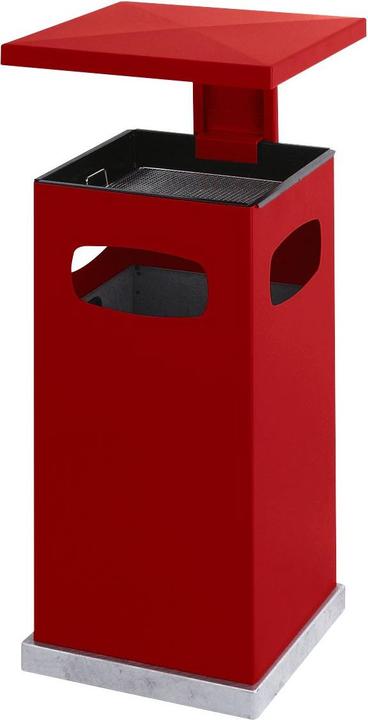 Image du produit kaiserkraft Collecteurs de déchets pour l'extérieur, avec cendrier et toit de protection (80 l)