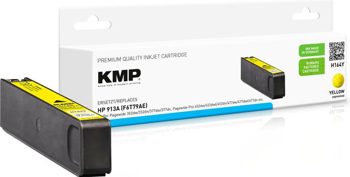 Actual product image KMP Tinte replaces HP913A (F6T79AE) (Y)
