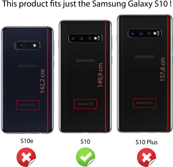 Actual product image Nalia Glitter cover (Samsung Galaxy S10+)