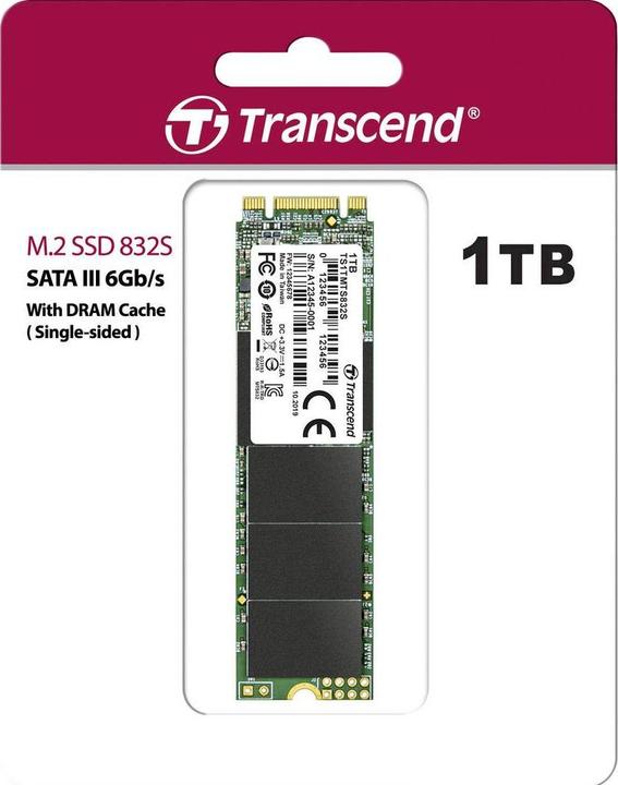 Image du produit Transcend SSD interne M.2 SATA 2280 832S (1000 Go, M.2 2280)