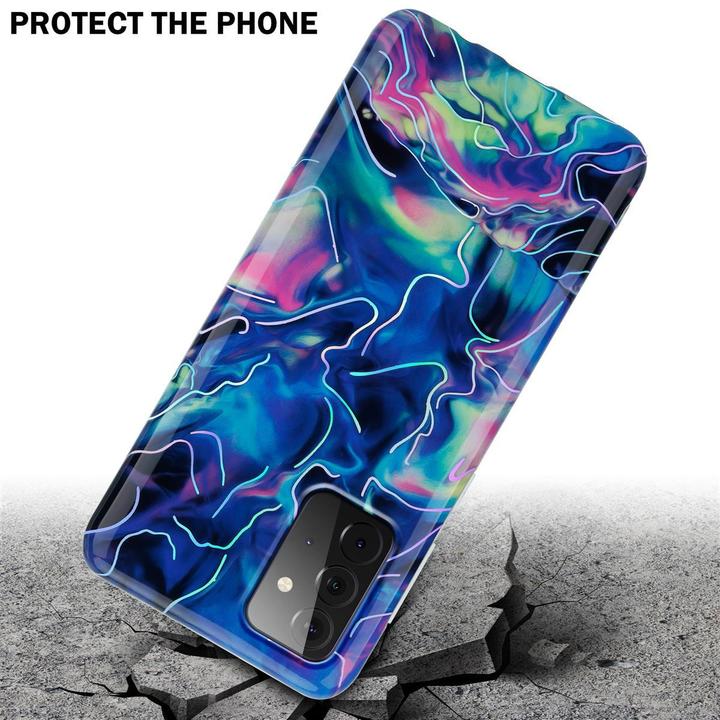 Produktbild Cadorabo IMD TPU Bunter Marmor Cover (Samsung Galaxy A72)