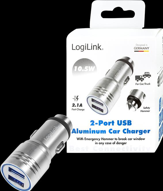 Immagine prodotto LogiLink Adattatore di ricarica per auto USB