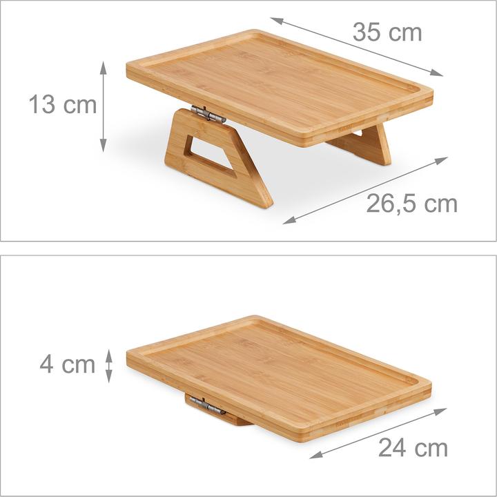 Actual product image Relaxdays Sofa tray