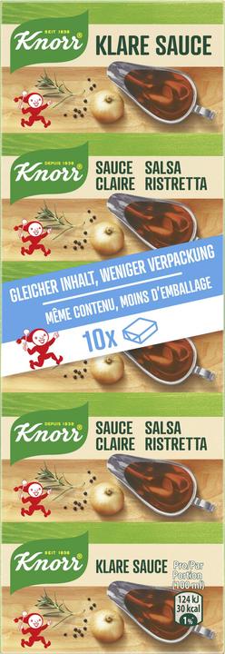 Image du produit Knorr Sauce claire barre de cubes, idéale pour le portionnement, pour la soupe & les sauces (93 g)