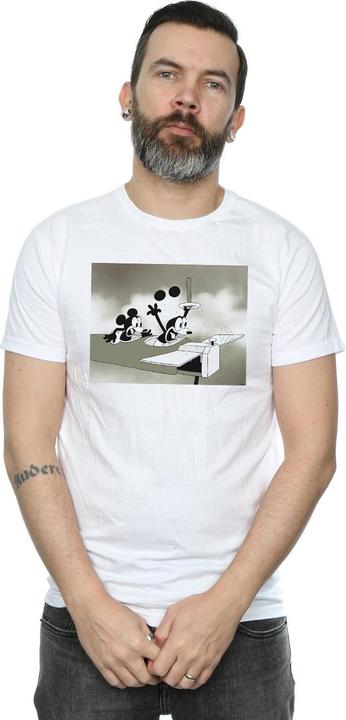 Actual product image Disney Mens Mickey Mouse Crazy Pilot T-Shirt (L)