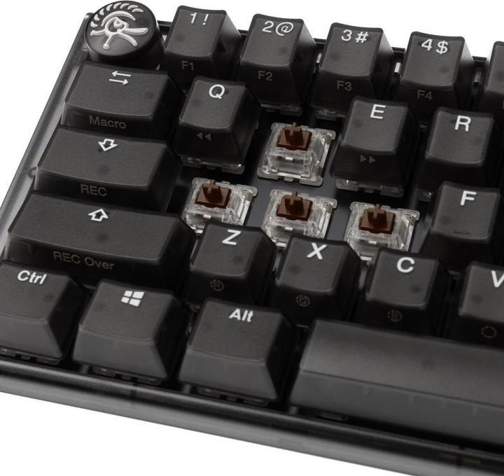 Actual product image Ducky One 3 Aura Black Mini Gaming Keyboard, RGB LED - MX-Brown (US) (Eng. Int., Cable)