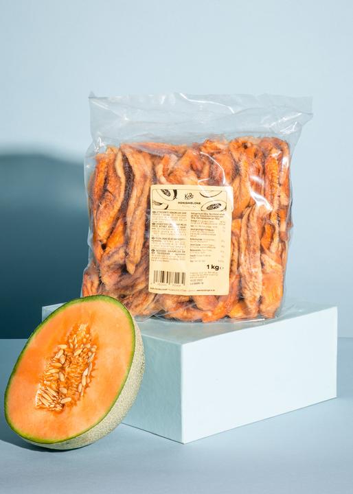 Produktbild KoRo Cantaloupe-Melone in Scheiben, getrocknet (1000 g)