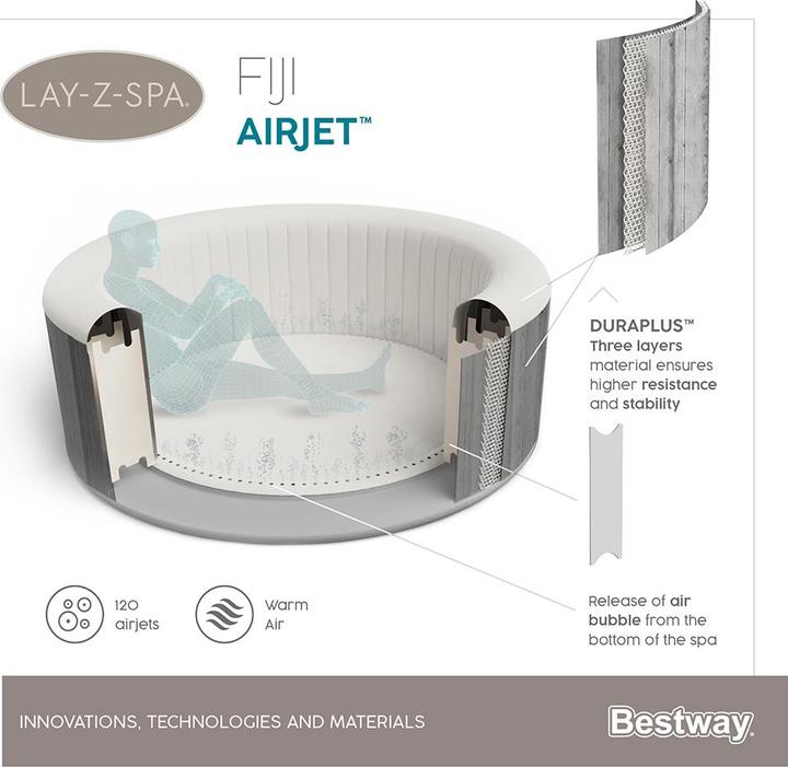 Immagine prodotto Bestway Lay-Z-Spa Fijii 180x66cm Airjet (4 pers.)