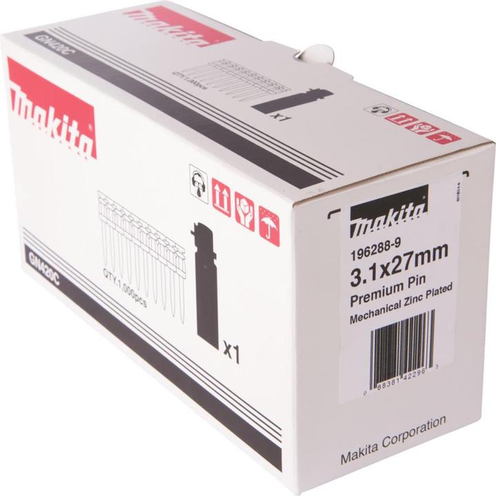 Makita Concrete nail 3.1x27mm HC6 + gas