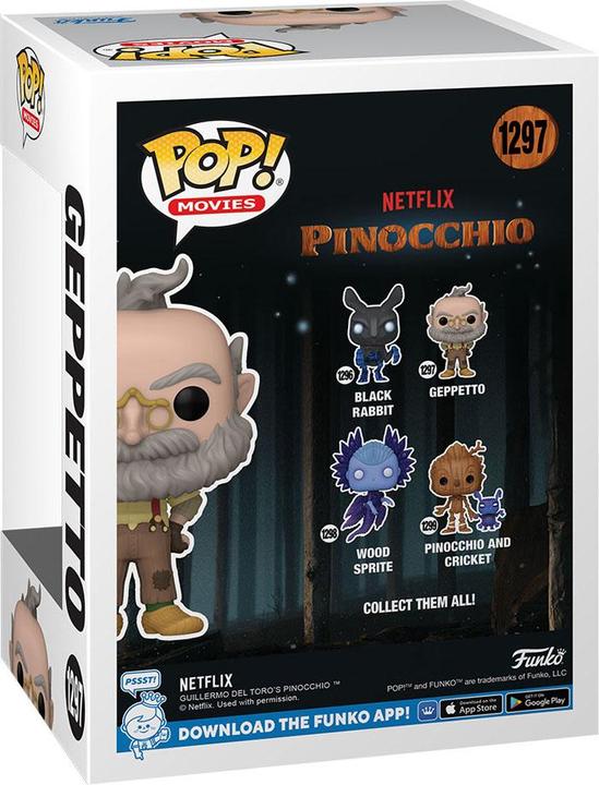 Actual product image Funko POP! Pinocchio (Netflix): Geppetto (1297)