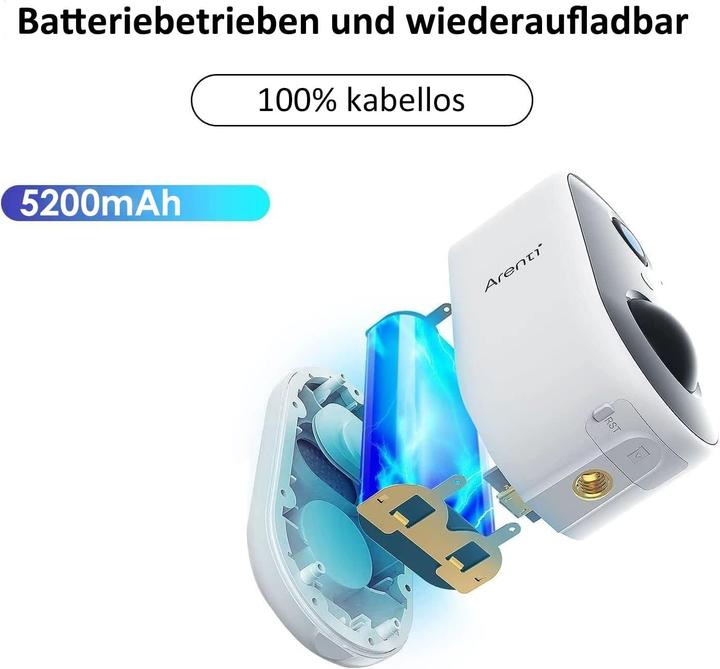 Immagine prodotto Arenti Kabellose 2K WLAN Überwachungskamera mit Nachtsicht