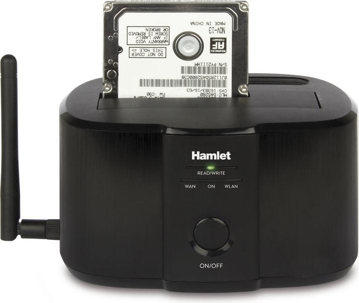 Immagine prodotto Hamlet Wi-Fi Docking Station per hard disk sata da 2,5" o 3,5" (1 Porti)
