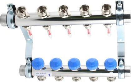 Actual product image Watts Manifold 5 kredse w/flowmeter