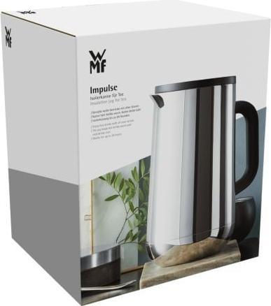 Produktbild WMF Thermoskanne Isolierkanne 1,0l Impulse Tee Kaffee Trinkflasche Edelstahl (1 l)