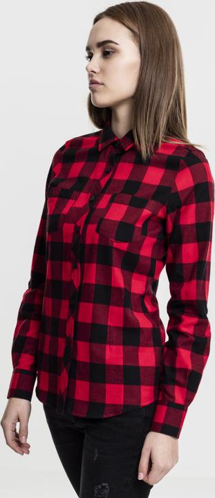 Produktbild Urban Classics Ladies Turnup Checked Flanell Shirt (XS)