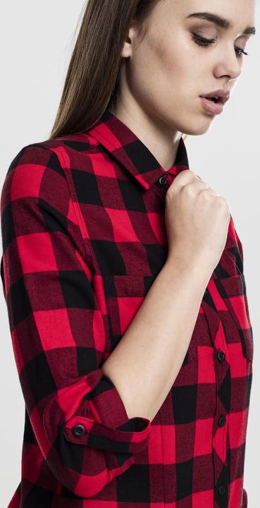 Produktbild Urban Classics Ladies Turnup Checked Flanell Shirt (XS)