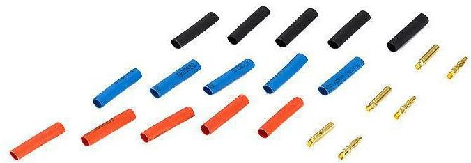 Actual product image Hobbywing 2mm plug incl. heat shrink tube