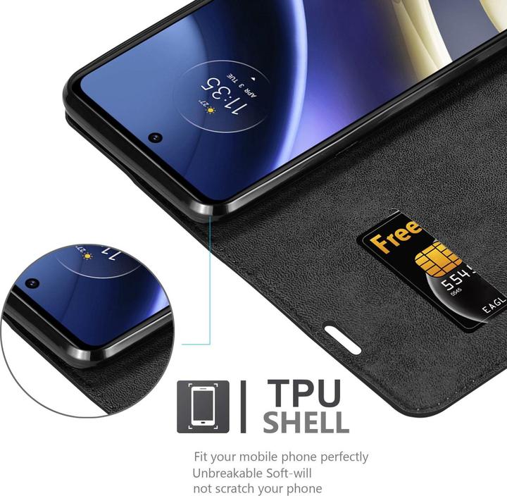 Actual product image Cadorabo Book Invis. Magnet sleeve (Motorola Moto G51 5G)