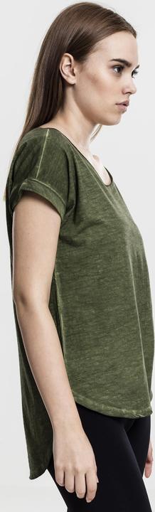 Actual product image Urban Classics Ladies Long Back Shaped Spray Dye Tee (XS)