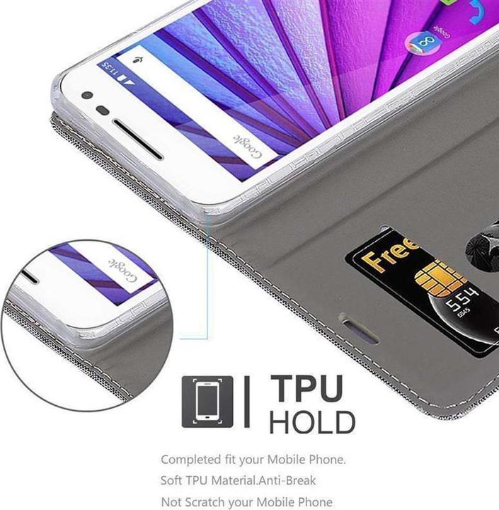 Actual product image Cadorabo Book Jeans Optics Cover (Motorola Moto G30)