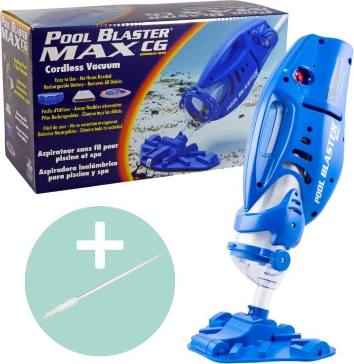 Water Tech Pool Blaster Max CG Li pool vacuum cleaner incl. telescopic pole 240 cm