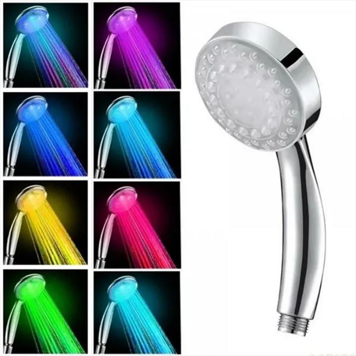 Cbx LED shower head, shower head with 7 colours (7 Beam types)