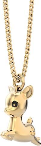 MTM Fallow Deer Necklace (Messing, 18k Gold, 43 cm)
