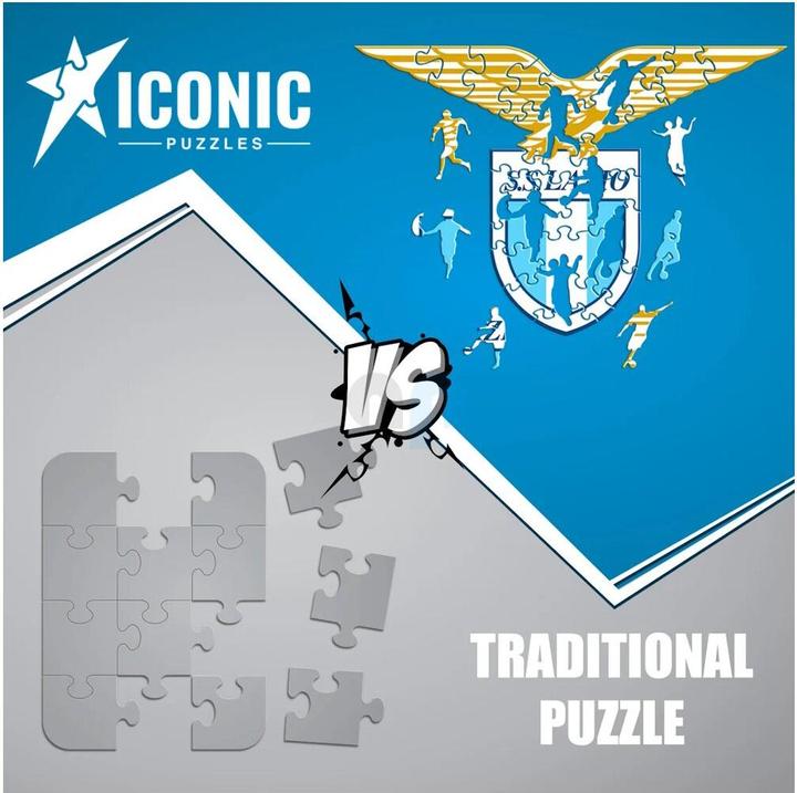 Actual product image Iconic SS Lazio - Logo - Wooden Puzzle Size S (150 pieces) (150 pieces)