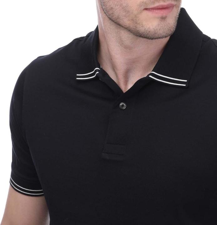 Produktbild Mercery Poloshirt Mit kontrastfarbenen Streifen (L)