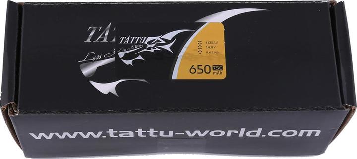 Productafbeelding Tattu RC batterij LiPo 650 mAh 14,8 V 75C (14.80 V, 650 mAh)