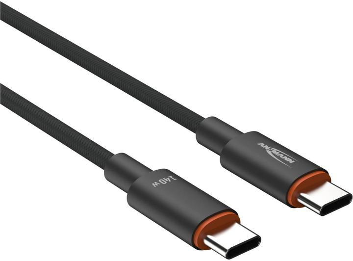 Produktbild Ansmann USB-C -> USB-C S/S 60cm Ladekabel 140W anthrazit (0.60 m, USB 3.0, USB 3.1, 140 W)