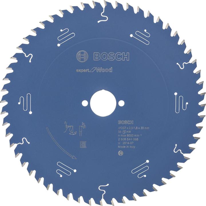 Immagine prodotto Bosch Professional Zubehör Lama circolare Expert per legno, 237 x 30 x 2,5 mm, 56