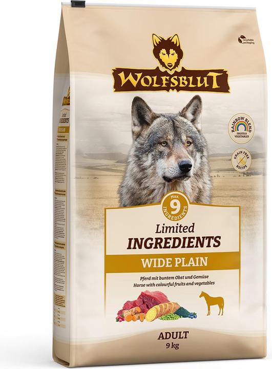 Produktbild Wolfsblut Limited Ingredients Adult Wide Plain für Hunde 9 kg (Adult, 1 Stk., 9000 g)