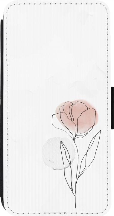 Produktbild PhoneLook Hülle Wallet schwarz Spring 23 minimalist flower (Apple iPhone 13 Pro Max)