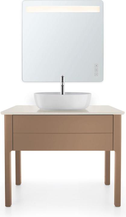 Produktbild Duravit Aufsatzbecken LUV o ÜL m HLB 500x350mm 1 Hahnloch weiss WG (Aufsatzspülbecken, 35 cm, 50 cm)
