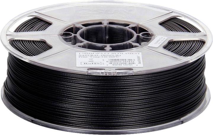 Image du produit eSUN ePA-CF Filament PLA résistant à la chaleur, haute rigidité, haute résistance à la traction 1.75mm (PLA, 1.75 mm, 1000 g, Noir)