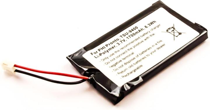 AGI Batterie compatible avec Philips Pronto TSU-9400 - Batterie - 1 700 mAh (1 pcs, 1700 mAh)