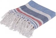 Immagine prodotto Ootb Asciugamano hammam fouta bianco / blu / rosso (80 x 170 cm)