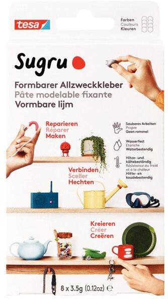 Produktbild Sugru by tesa Sugru 8x Formbarer Allzweckkleber, vielseitige Klebeknete zum Dekorieren, Kleben & Reparieren (28 g)