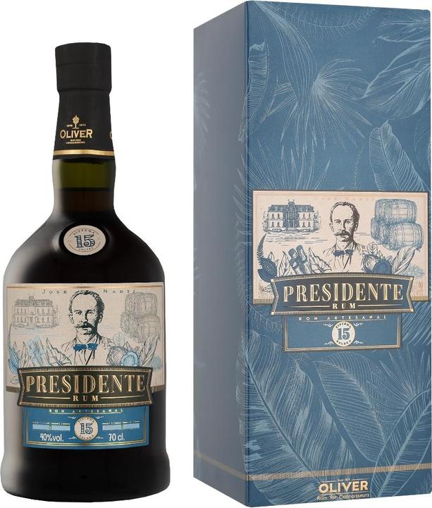 Immagine prodotto Presidente 15 Años Solera Rum 40% Vol. 0,7l in confezione regalo