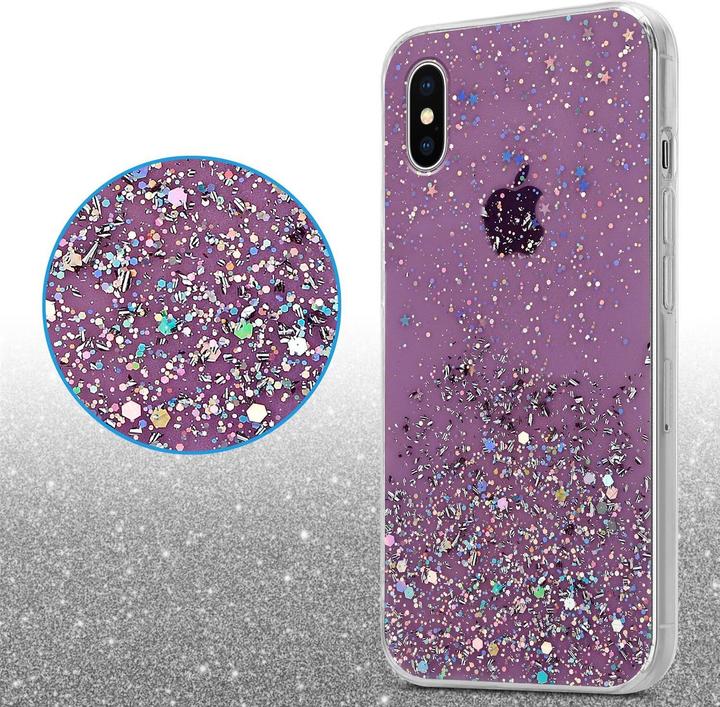 Actual product image Cadorabo TPU cover sparkling glitter (Apple iPhone X)