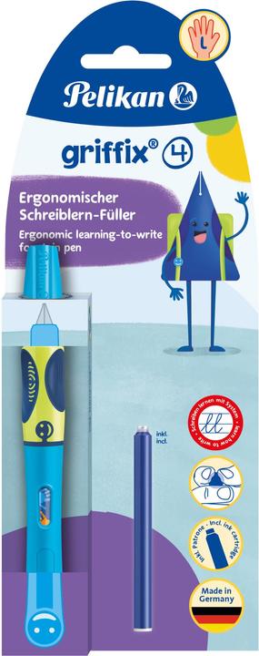 Produktbild Pelikan griffix Fllhalter Neon Fresh Blue, fr Linksh„nder (Neonfresh Blue, 1 x)